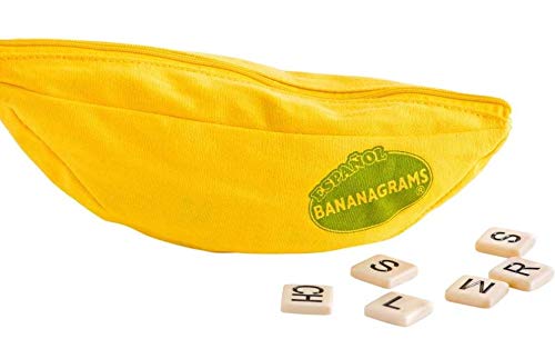 Bananagrams Classic Word Game, 144 Tiles in Banana Pouch, Travel Game