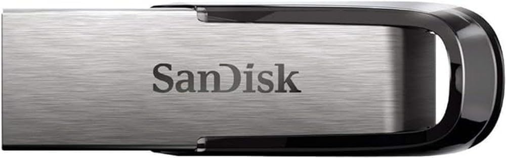 SanDisk 128GB Ultra Flair USB 3.0 Flash Drive USB stick, Memory stick with transfer speeds up to 150 MB/s, Password protection, Durable, Sleek Metal Casing Silver/Black