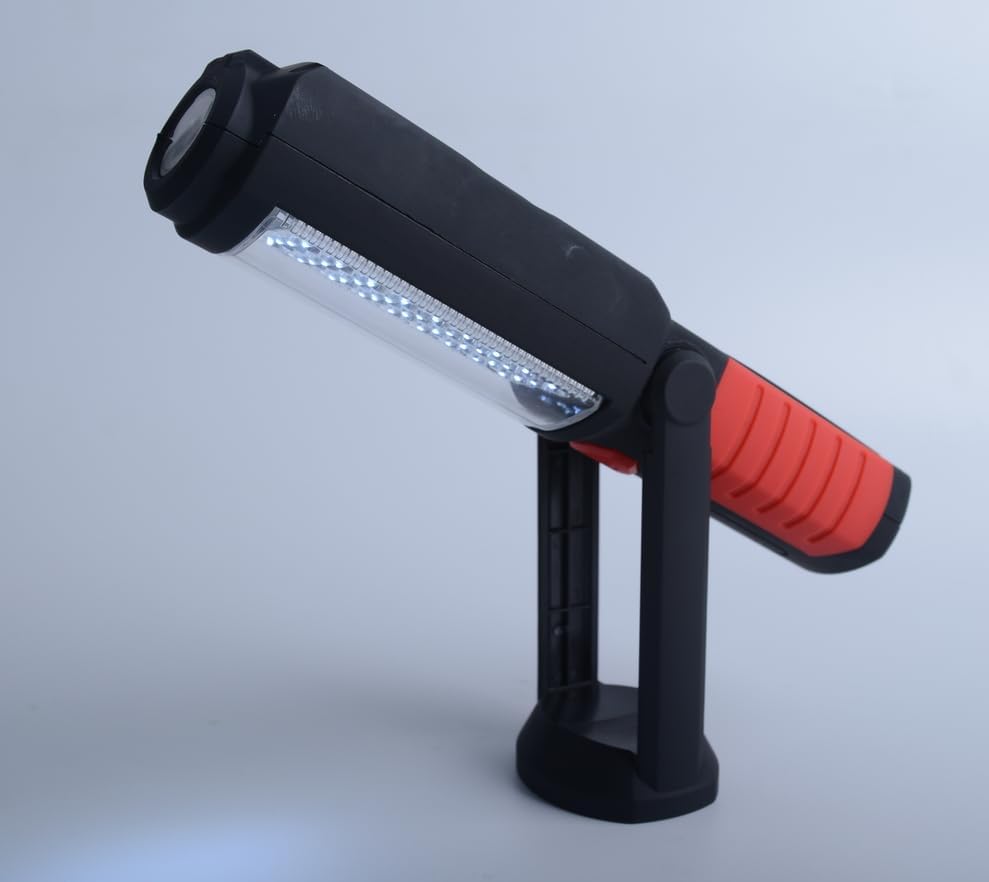 Wolfteeth LED Torches , 36+5 Magnetic Work Light Portable Flashlight Inspection Lamp Camping Light, 360 Degree Hanging Rotary Hook and 270 Degree Magnet Stand Base for Home Work Emergency Use 7192