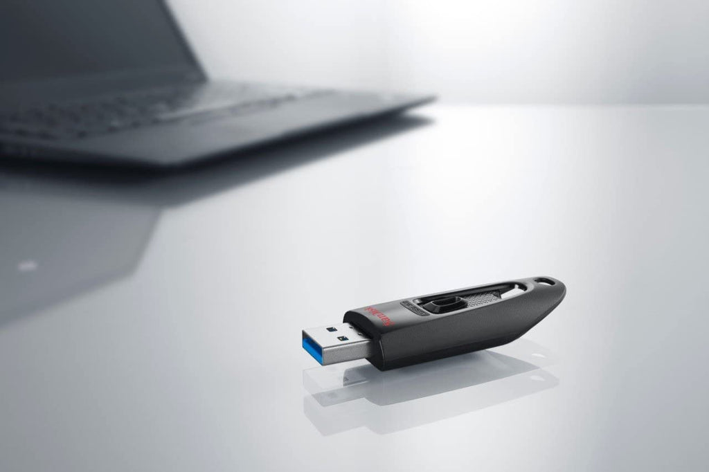 SANDISK Ultra 256GB, USB-A Flash Drive, Up to 100MB/s Read Speeds