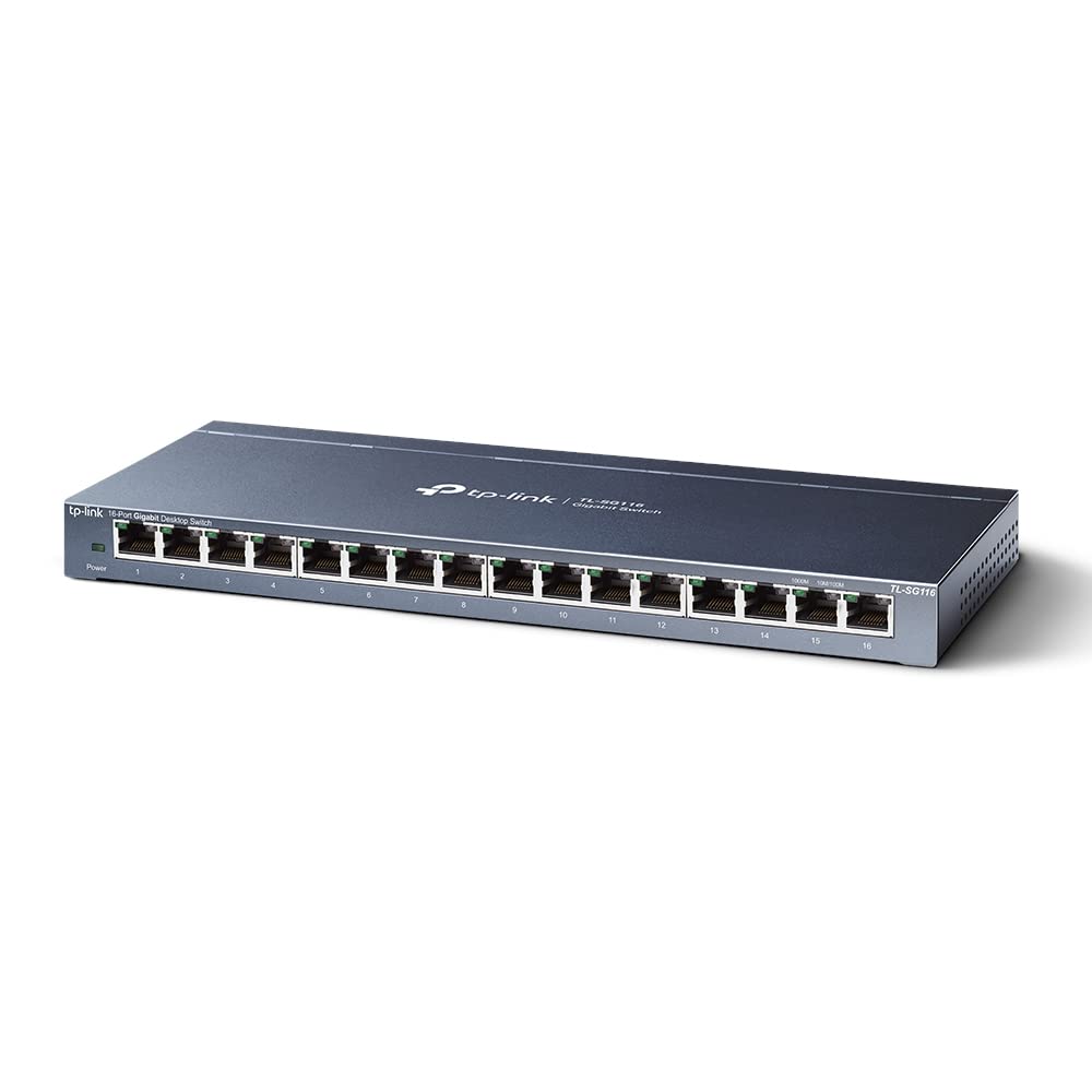 TP-Link TL-SG105S 5-Port Gigabit Network Switch, Metal Ethernet Splitter