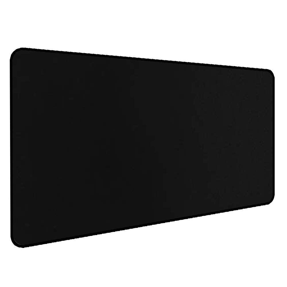 Gaming Mouse Mat Desk Office Mouse Pad Large Size 800x300x3mm Comfortable Mousepad with Smooth Cloth Surface, Improved Precision and Speed (80x30 Black)