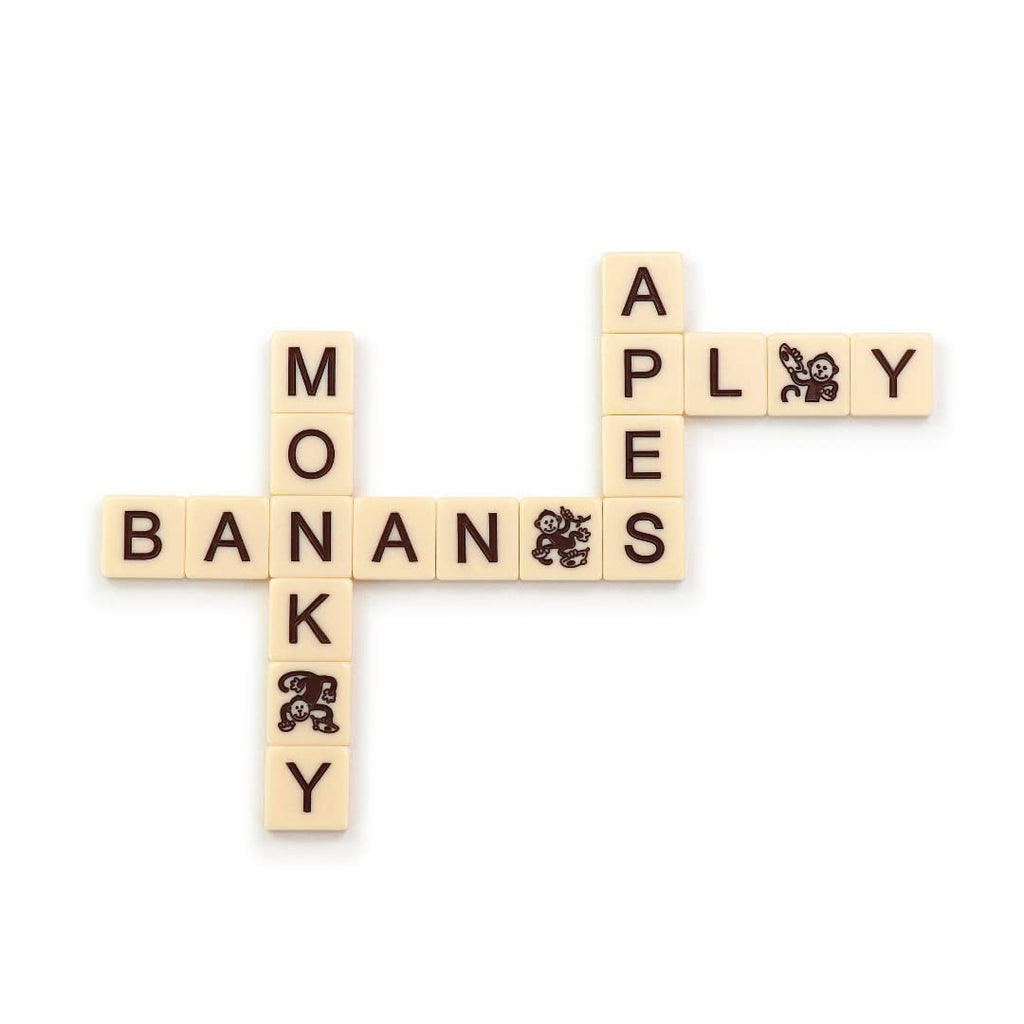 Bananagrams Classic Word Game, 144 Tiles in Banana Pouch, Travel Game