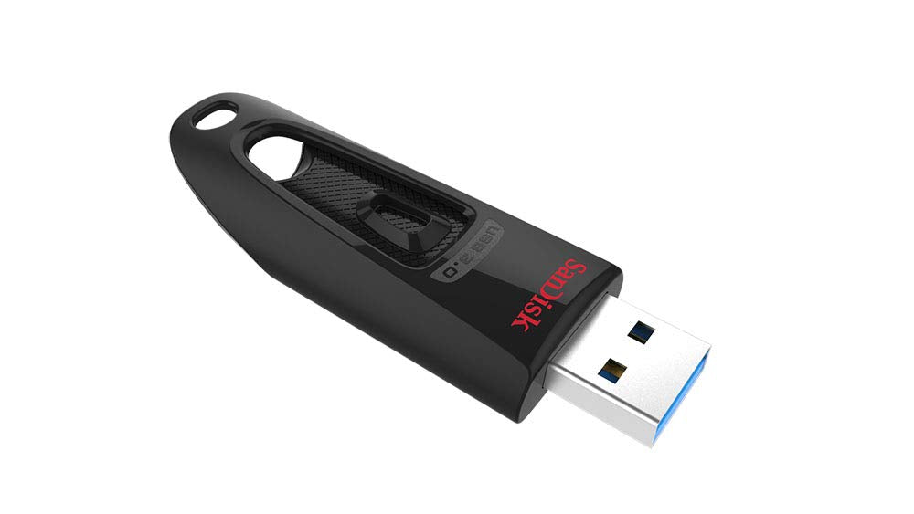 SanDisk 32GB Ultra USB 3.0 Flash Drive, USB stick, memory stick with transfer speeds up to 130MB/s, Password protection, RescuePRO Deluxe software for data recovery, Triple Pack, Black
