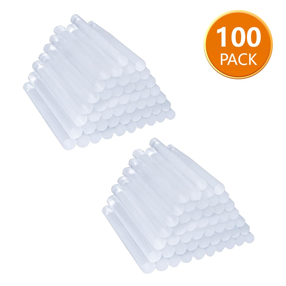 ANSIO Hot Glue Sticks for Hot Glue Gun, SGS Approved, 50 pcs - 7mm x 100mm