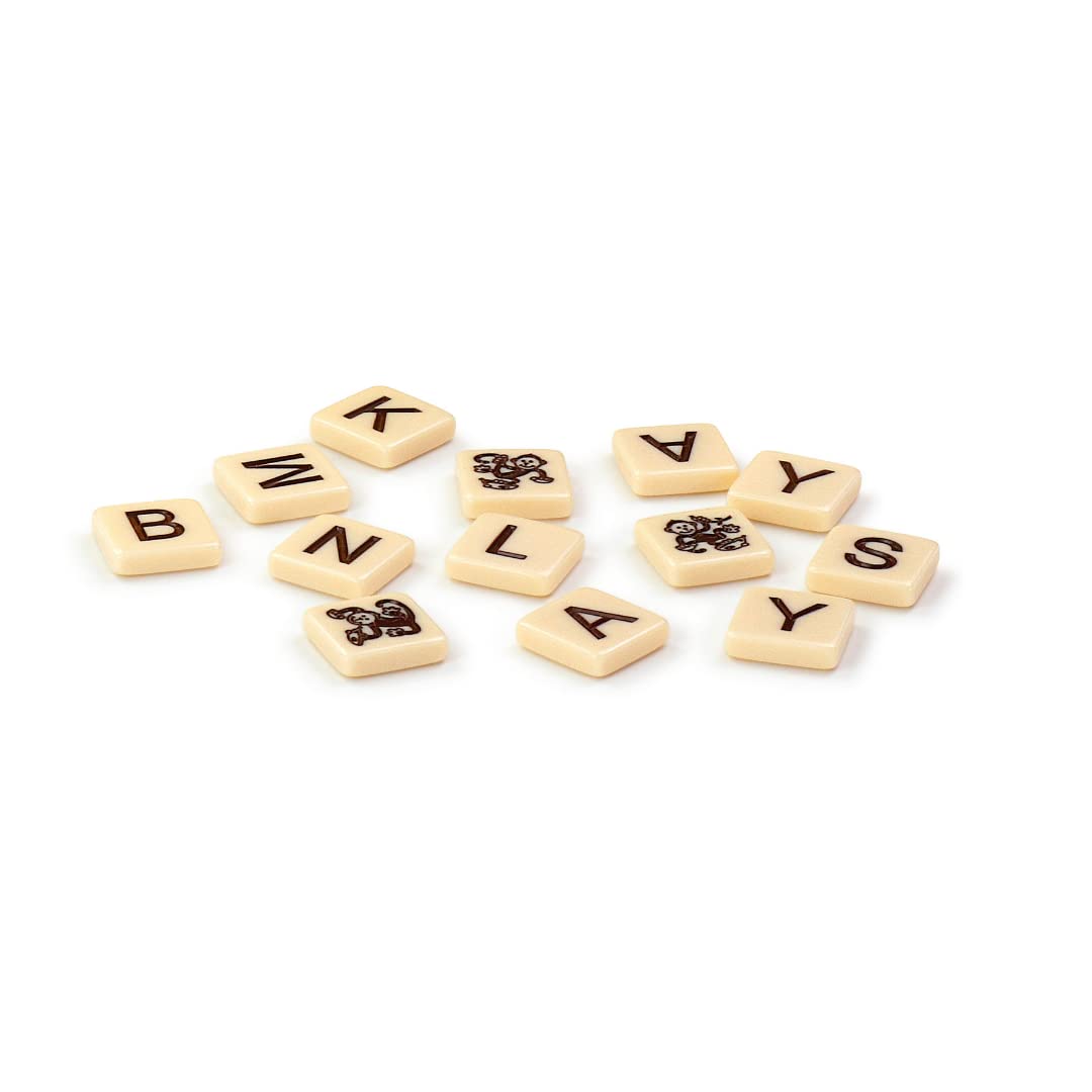 Bananagrams Classic Word Game, 144 Tiles in Banana Pouch, Travel Game
