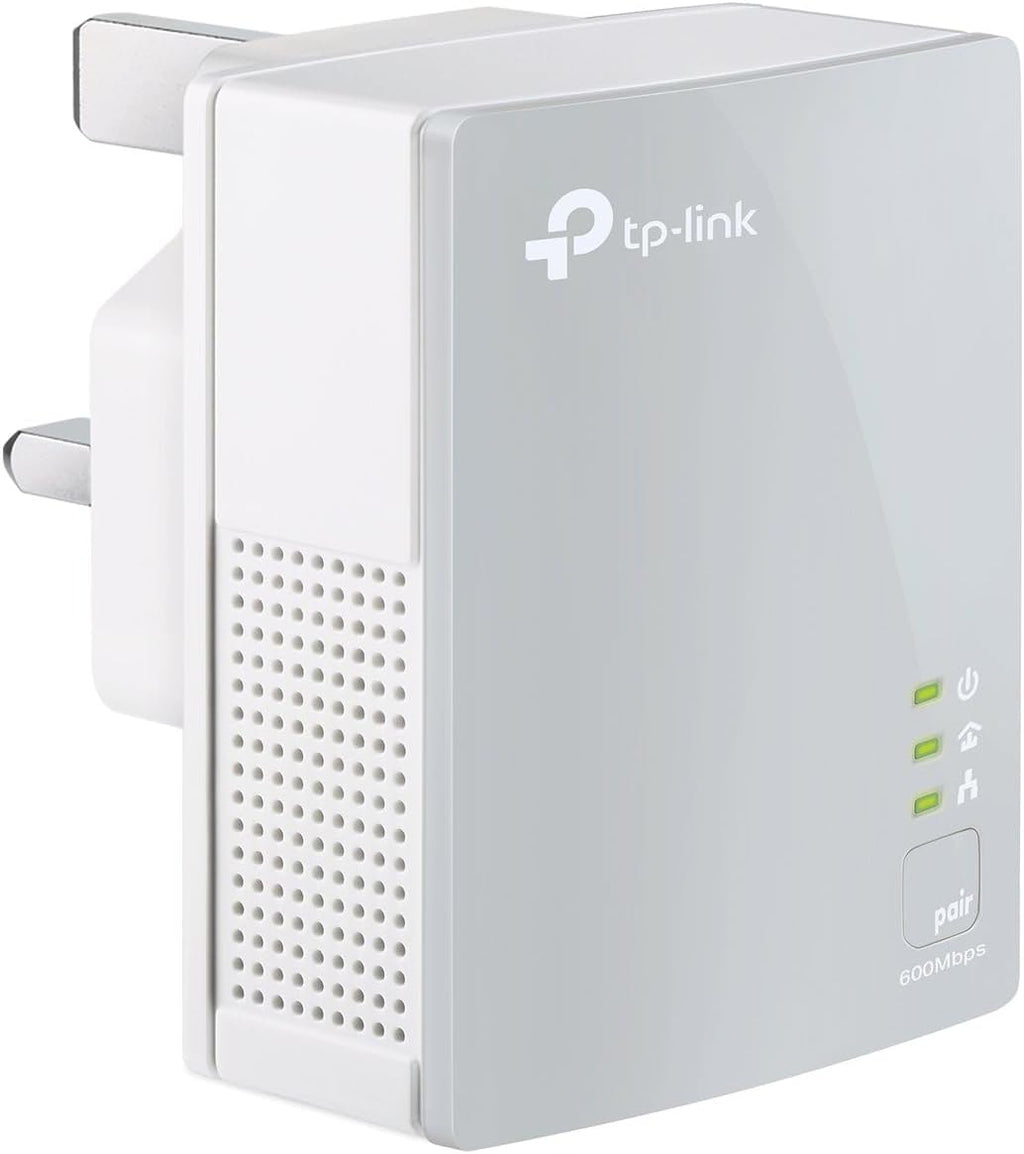 TP-Link TL-PA4010 KIT AV600 Powerline Adapter Starter Kit, HomePlug AV2 Powerline Network Adapters, Up to 600Mbps, 1× Fast Ethernet Port, Plug and Play, Energy Saving Mode, 300M Range