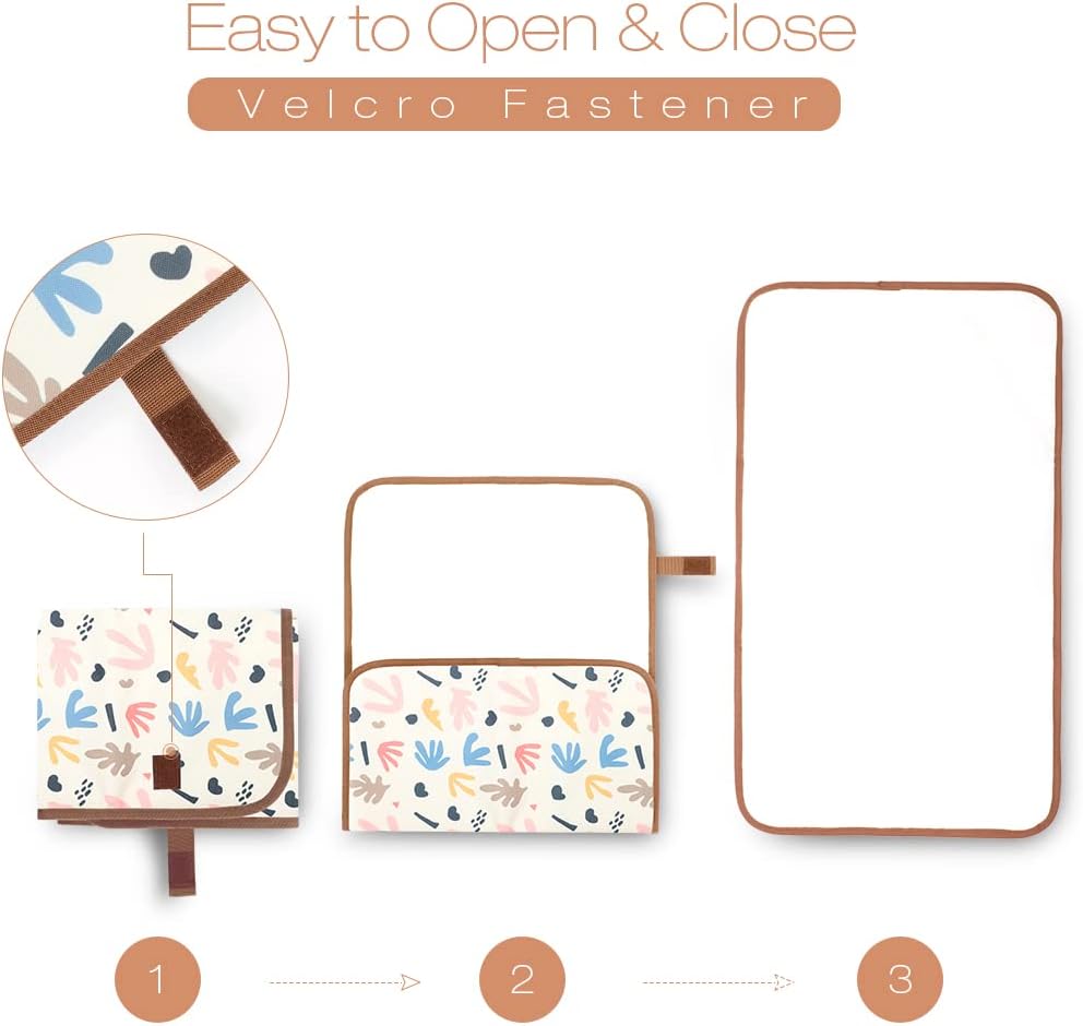 Lekebaby Foldable Baby Changing Mat - Travel & Portable