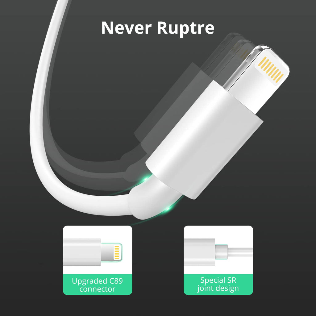 2Pack 1M iPhone Charger Cable[Apple MFi Certified] USB to Lightning Cable