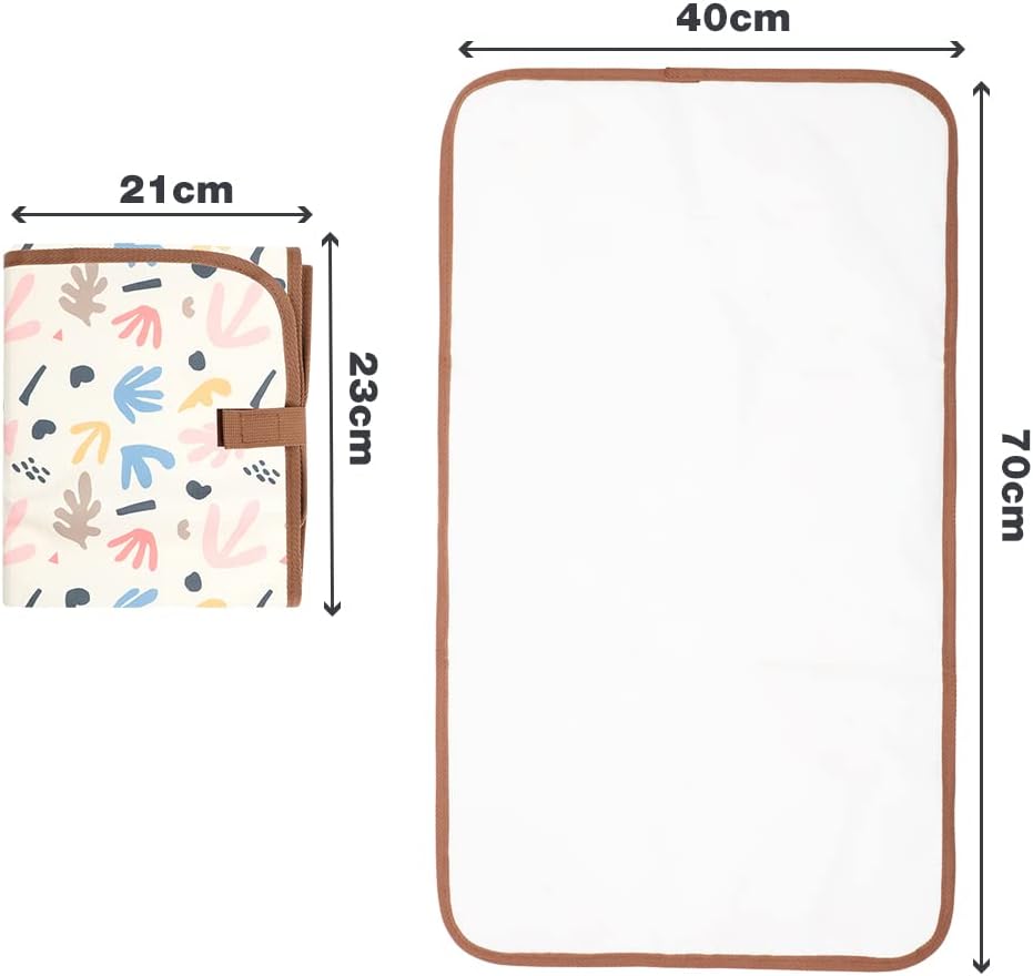 Lekebaby Foldable Baby Changing Mat - Travel & Portable