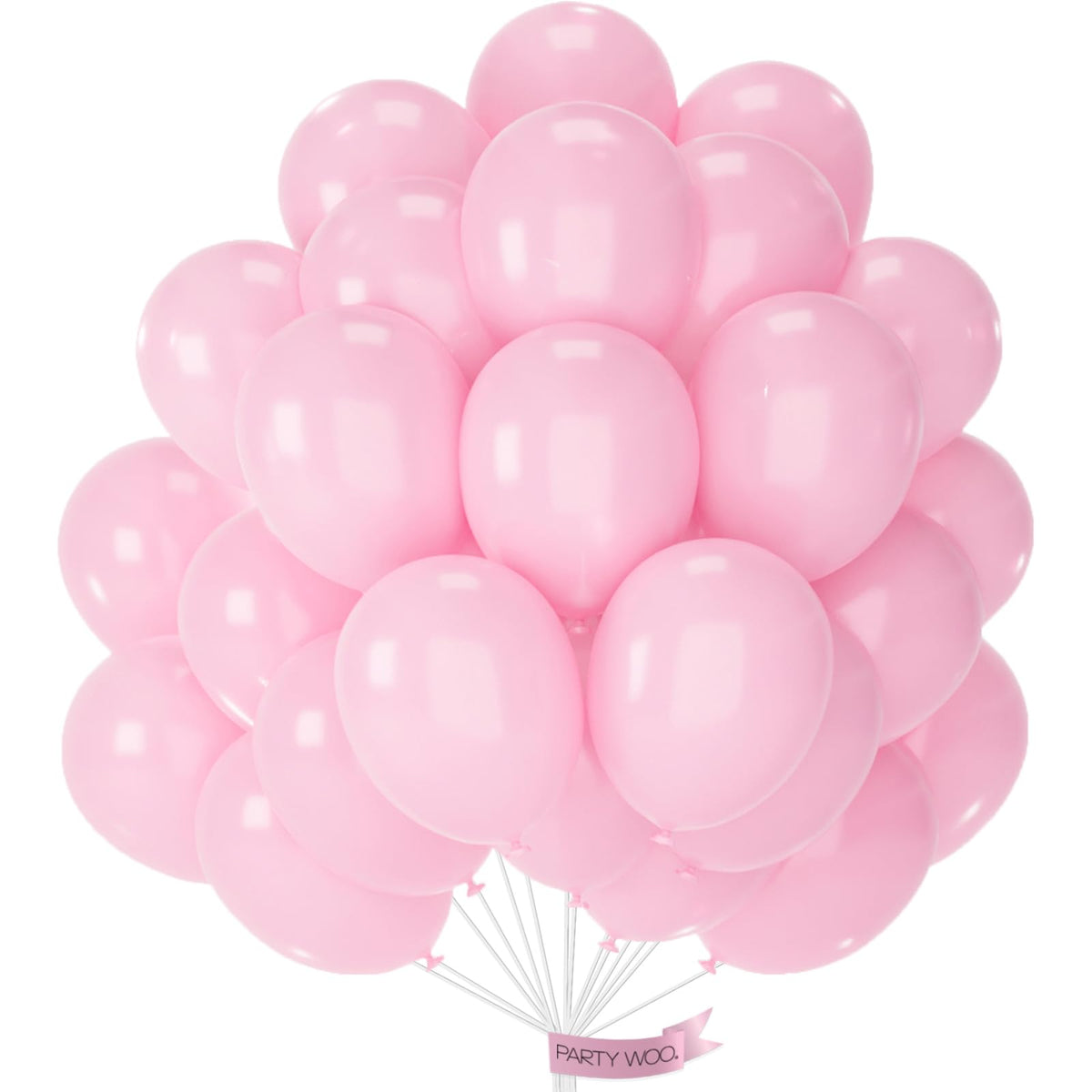 PartyWoo Light Blue Balloons 101pcs Baby Pastel Sky Aqua Blue Color 12 Inch