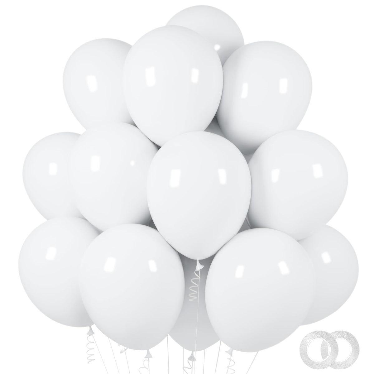 ASIYUHY Yellow Balloon 12 inch 100 Pack Thick Latex Helium Balloons