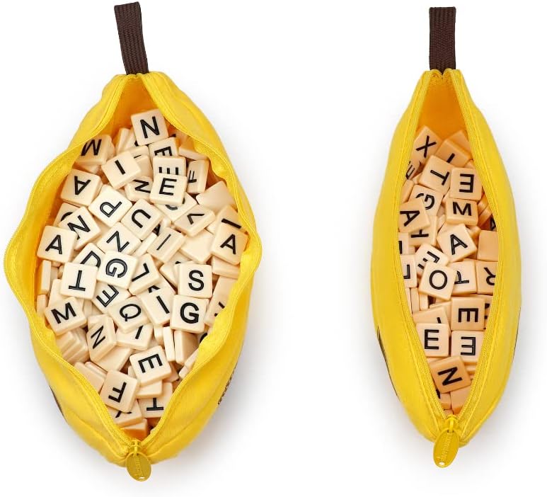 Double Bananagrams Word Game, 2X Tiles for Up to 16 Players