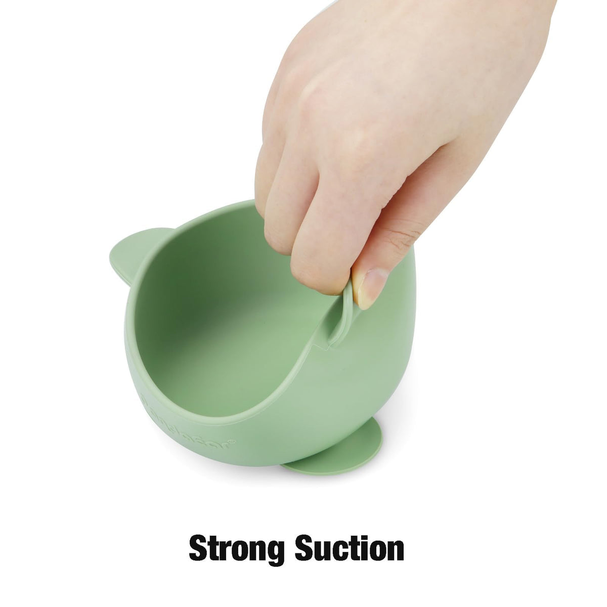 PandaEar 3 Pack Baby Suction Bowls with 3 Spoons, Stay Put Silicone Food Bowl Babies Led Weaning Supplies for Kids Toddlers, BPA-Free (Linen Brown Tan)