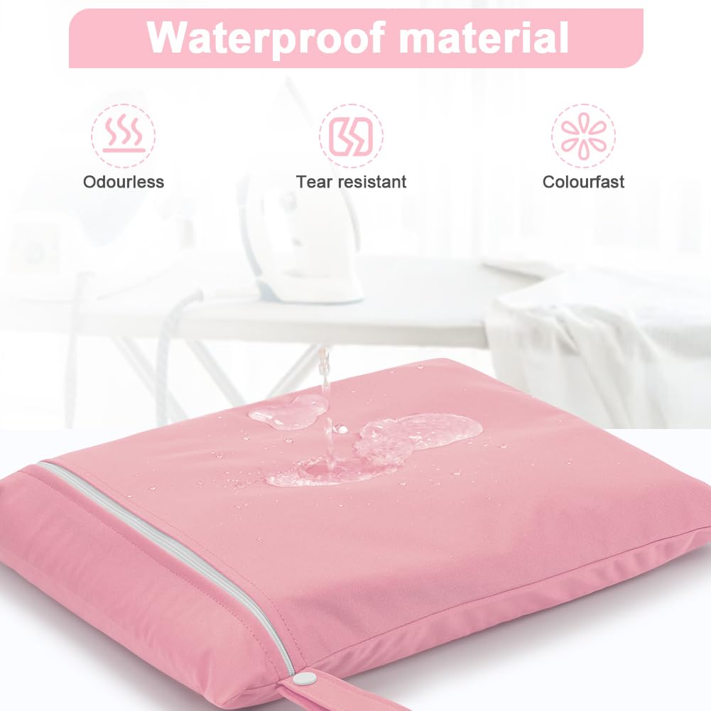 3PCS Wet Bags for Baby Items, Wet Swimsuits, Beach, Camping(Black)