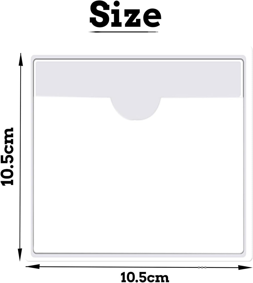 2 Car Tax Disc Holder, Self Adhesive Car Tax Disc Case Clear Permit Holder