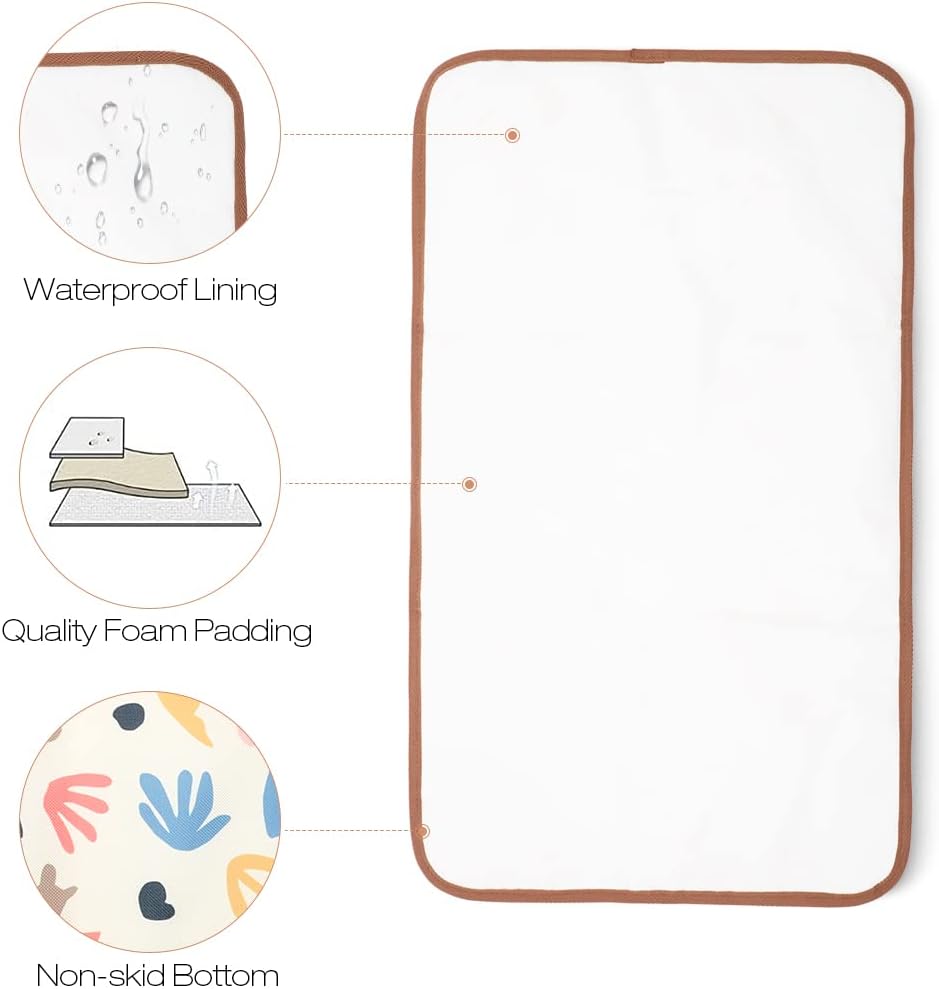Lekebaby Foldable Baby Changing Mat - Travel & Portable