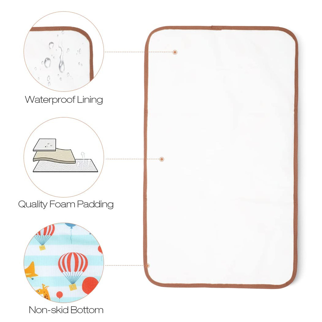 Lekebaby Foldable Baby Changing Mat - Travel & Portable