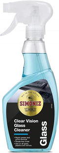Simoniz Clear Vision Car Glass Cleaner Spray, Streak-Free Windscreen and Window Cleaning Solution, Rapid Action Formula for Improved Visibility, 500ml