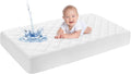 Yoofoss Waterproof Cot Bed Mattress Protector 120 x 60 cm Breathable Toddler Bed Mattress Protector Comfortable Noiseless White