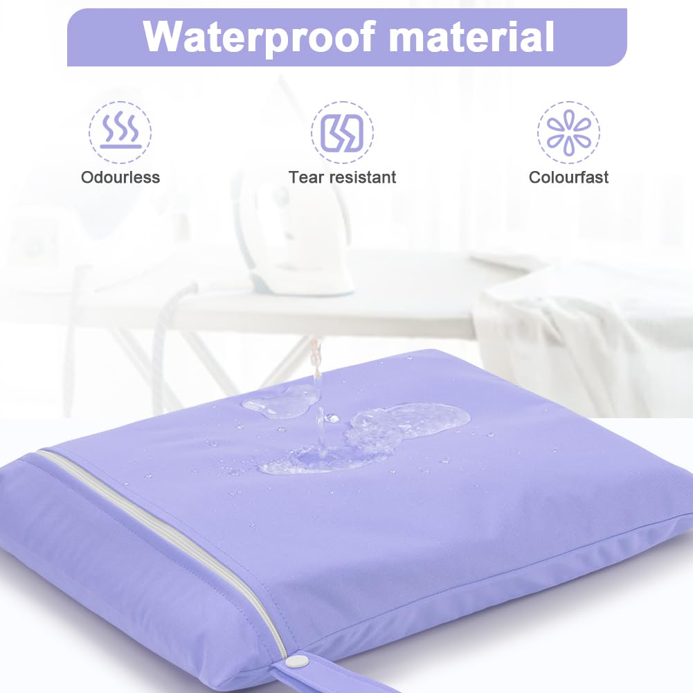 3PCS Wet Bags for Baby Items, Wet Swimsuits, Beach, Camping(Black)