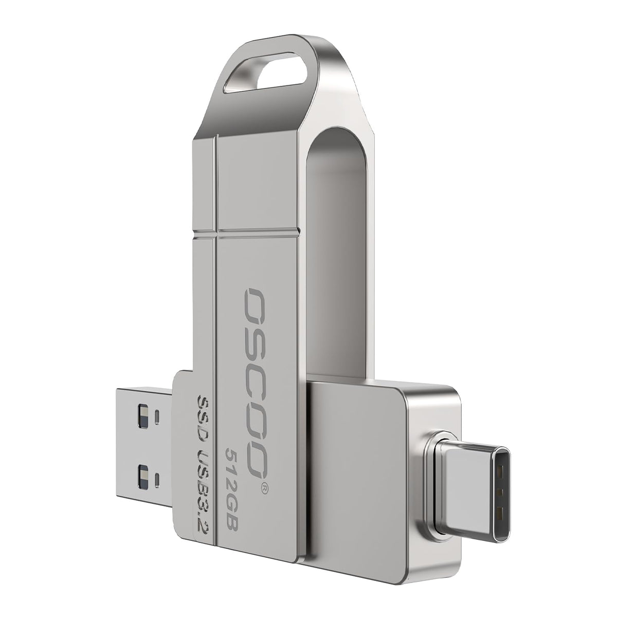 32GB USB Flash Drive, USB 3.1 Gen 1 Dual USB-C & USB-A Memory Stick, Portable Thumb Drive for iPhone 16/17/18, Mac, Android Phones, Tablets, Laptops, Mac, Windows – Photo & Video Backup