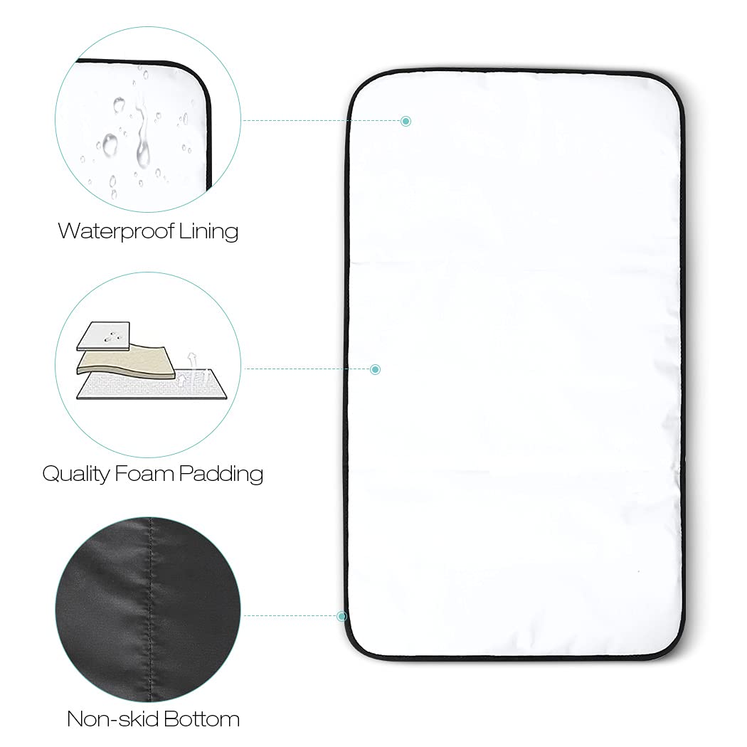 Lekebaby Foldable Baby Changing Mat - Travel & Portable