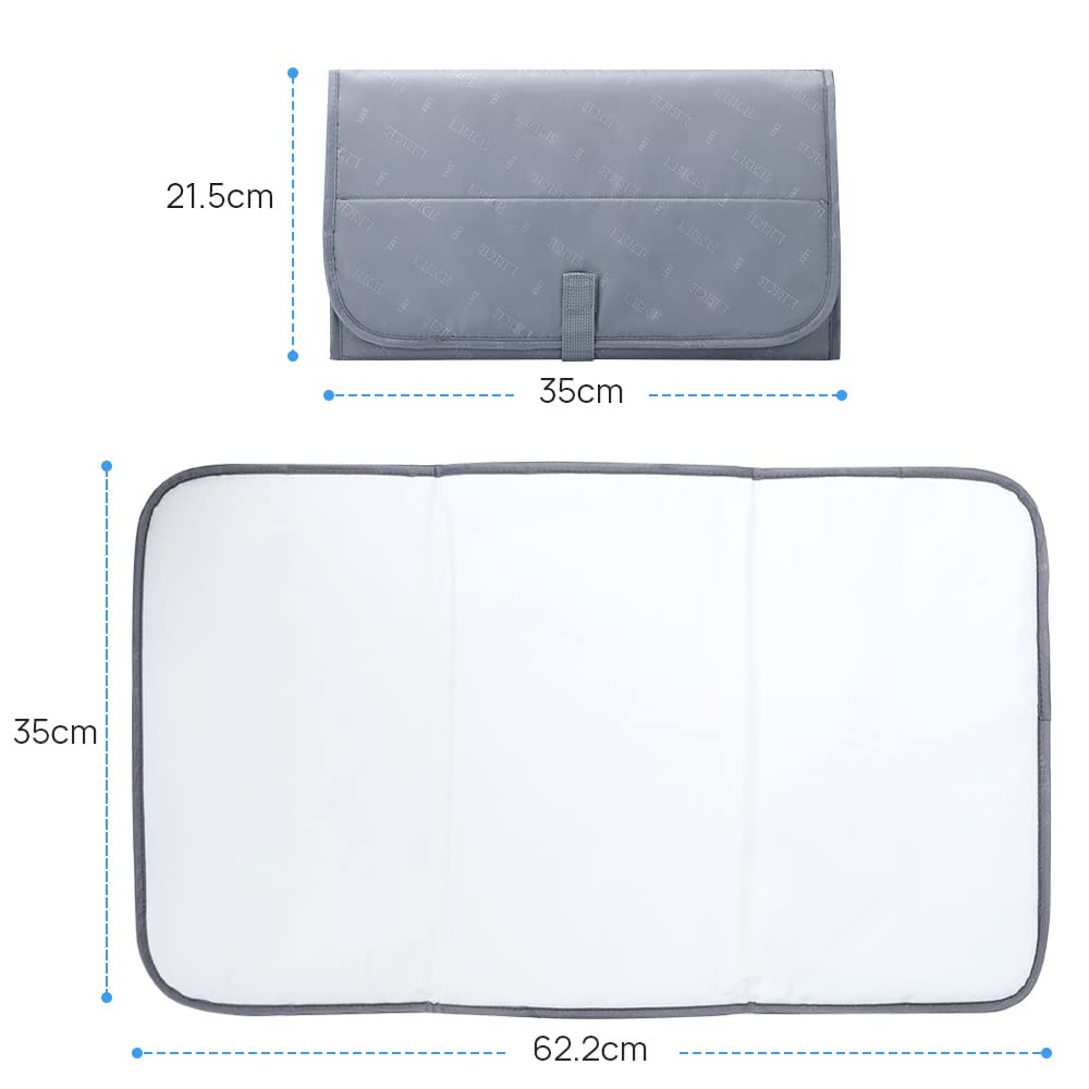 Lekebaby Foldable Baby Changing Mat - Travel & Portable