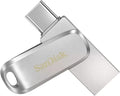 SANDISK Ultra Dual Drive Luxe 256GB, USB-C+USB-A, Up to 150MB/s Read Speeds