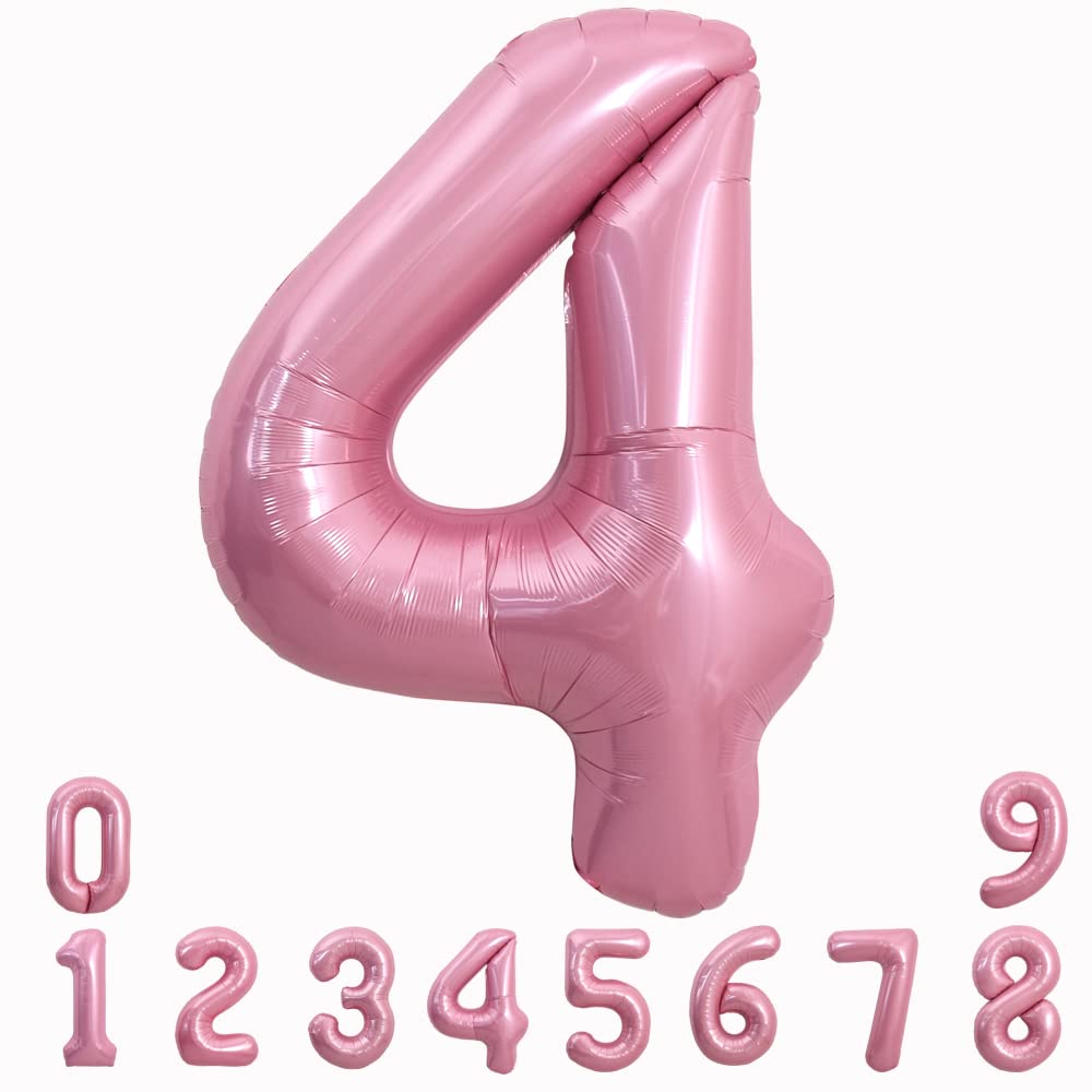 TONIFUL 40 Inch Pastel Purple Number 1 Balloon – Big Lilac Mylar Foil Number Balloons for Anniversary Girl's 1st Birthday, Lavender Gender Neutral Baby Shower, Butterfly Theme Party Decorations