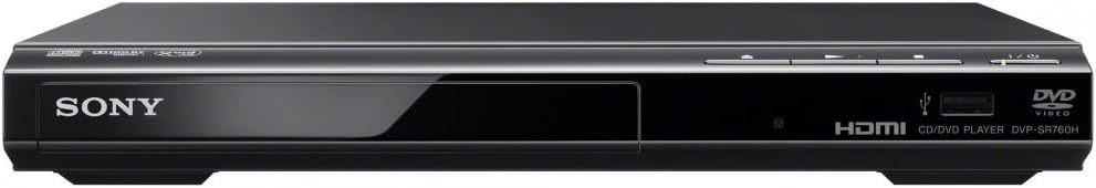 Sony DVPSR760H DVD Upgrade Player (HDMI, 1080 Pixel Upscaling, USB Connectivity), UK 3 Pin Plug, Black