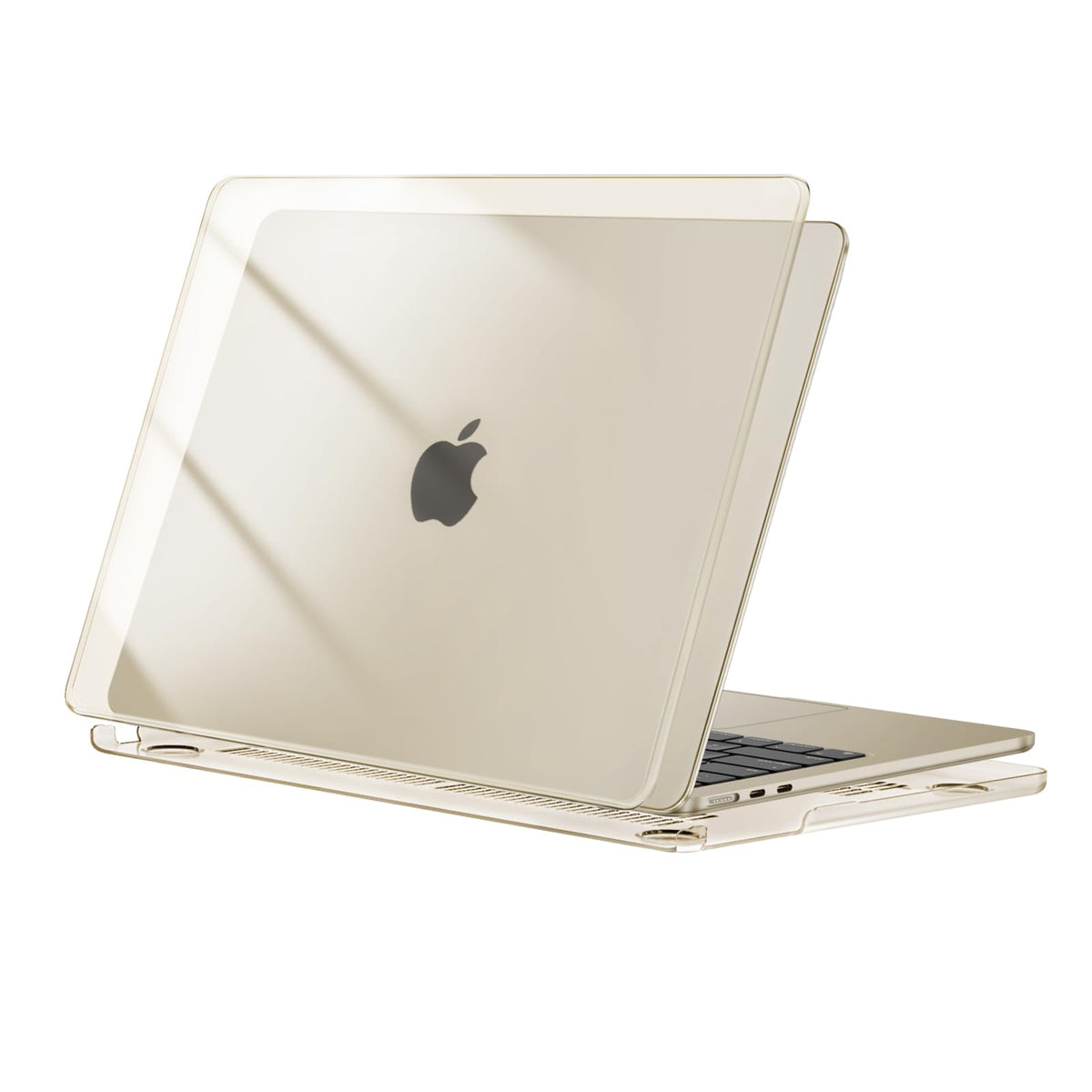 MOSISO Compatible with MacBook Air 13 inch Case 2026, Crystal Clear