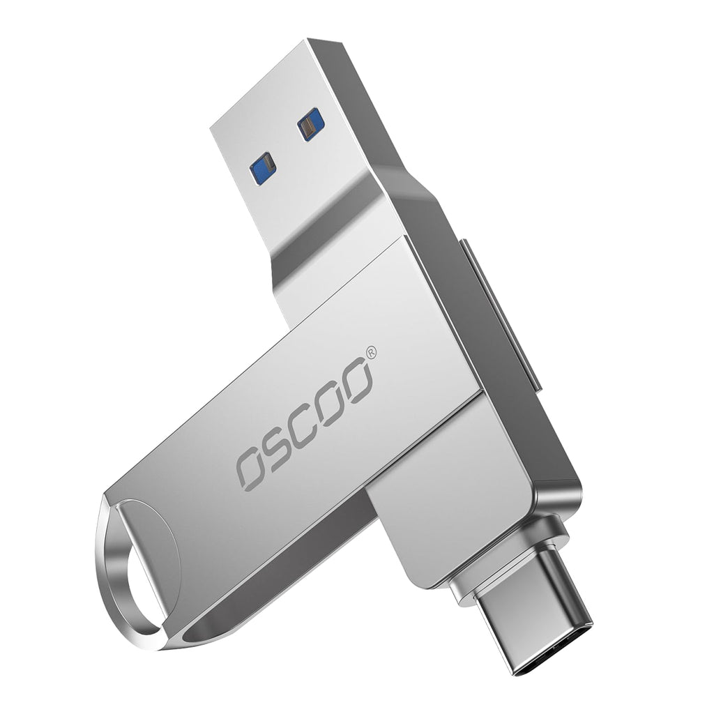 32GB USB Flash Drive, USB 3.1 Gen 1 Dual USB-C & USB-A Memory Stick, Portable Thumb Drive for iPhone 16/17/18, Mac, Android Phones, Tablets, Laptops, Mac, Windows – Photo & Video Backup