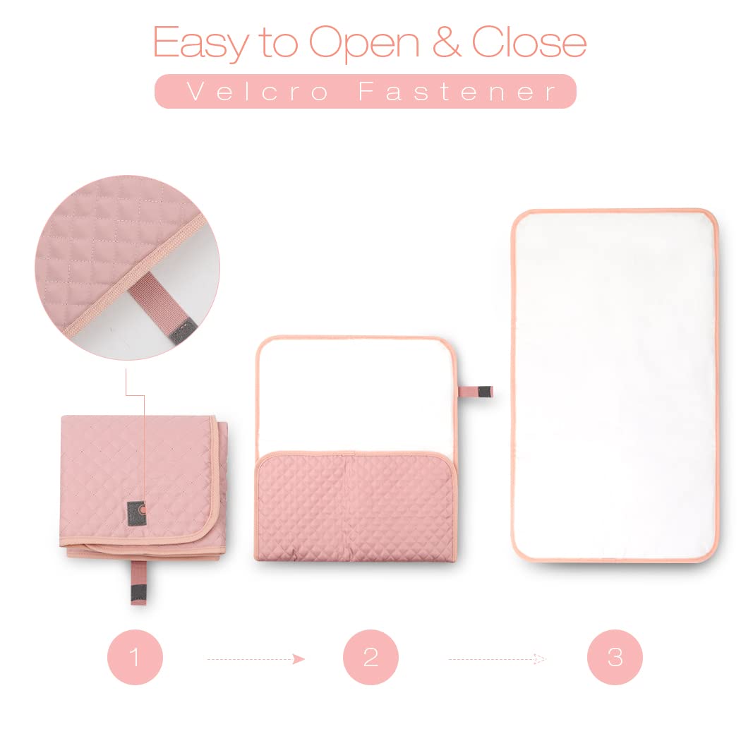 Lekebaby Foldable Baby Changing Mat - Travel & Portable