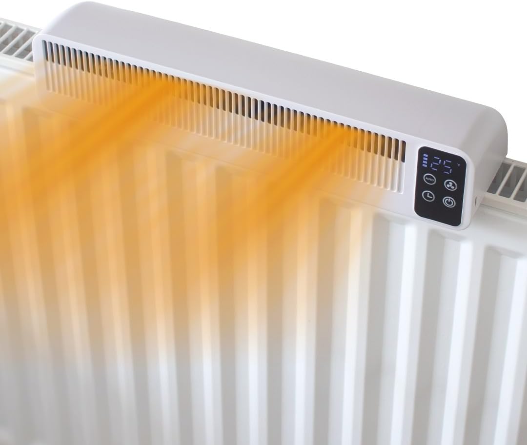 Valiant Radiator Fan – Triple Fan Heat Booster, Quiet, Rechargeable, Magnetic Fit