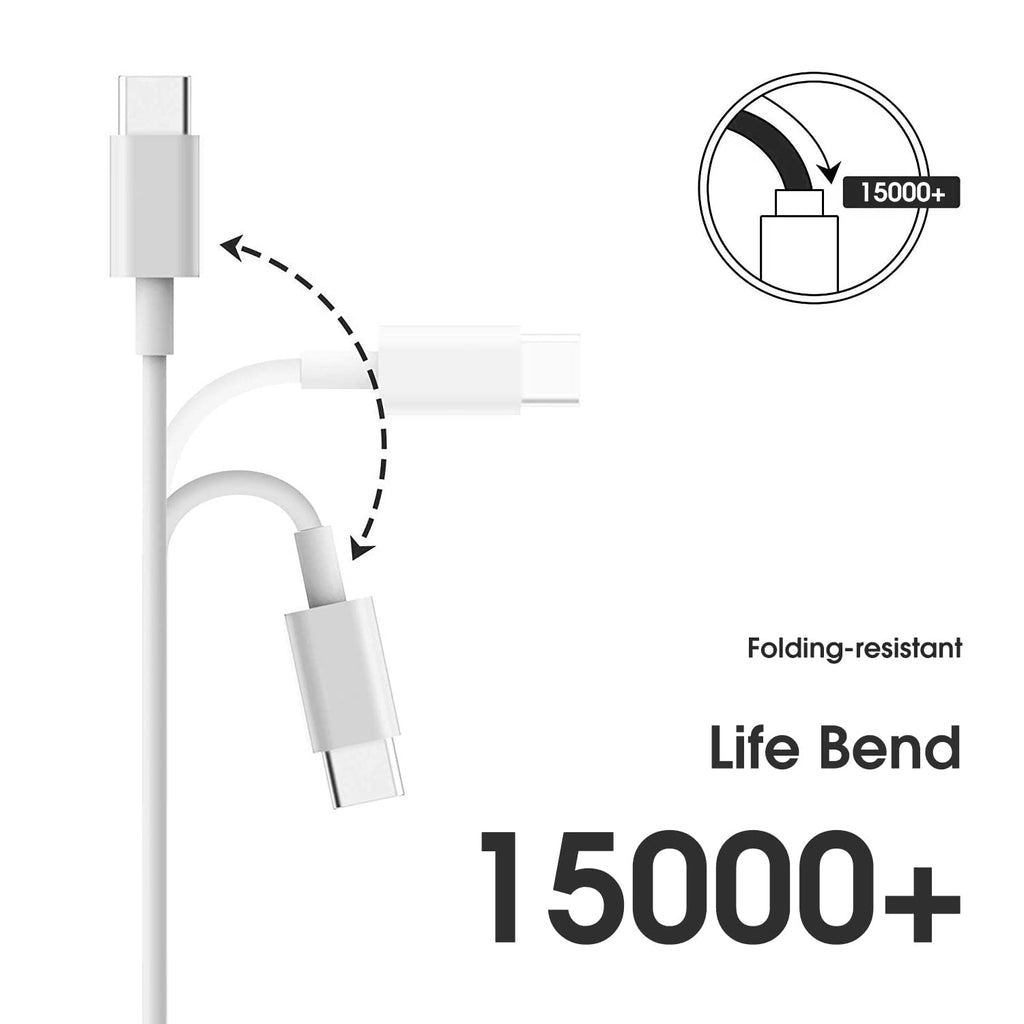 USB C to Lightning Cable 1M+1.8M [Apple MFi Certified] iPhone Charger Cable