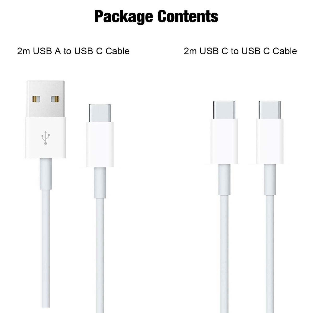 IPhone 18/17/16 Carplay Cable, (2Pack) USB A to USB C Charging Cable for iPhone 18/17/16/15 Pro Max,16E,17E/Duo/Fold/Air,Plus,AirPods Pro 2nd/3rd,AirPods 5/4,iPad 10th/11th Gen Type-C Car Charger Lead