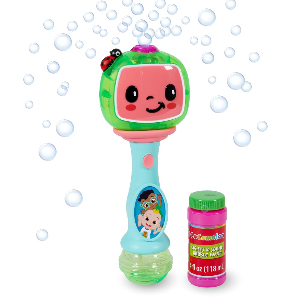 Little Kids Disney Mickey Mouse Light and Sound Musical Bubble Wand, Includes Bubble Solution, Multi (20511)