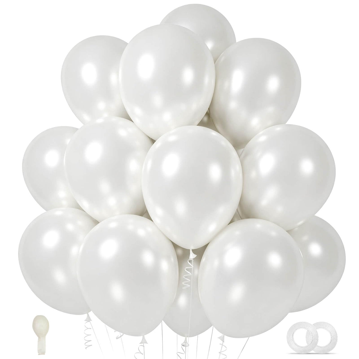 ASIYUHY Yellow Balloon 12 inch 100 Pack Thick Latex Helium Balloons
