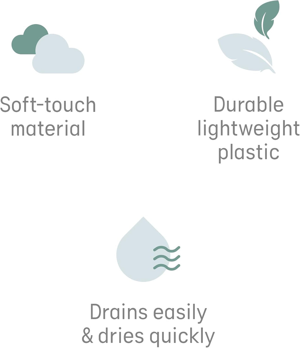 Angelcare - Baby Bath Support - Soft Touch Support - Water Level Indicator - Ideal for Babies Less Than 6 Months Old - Aqua