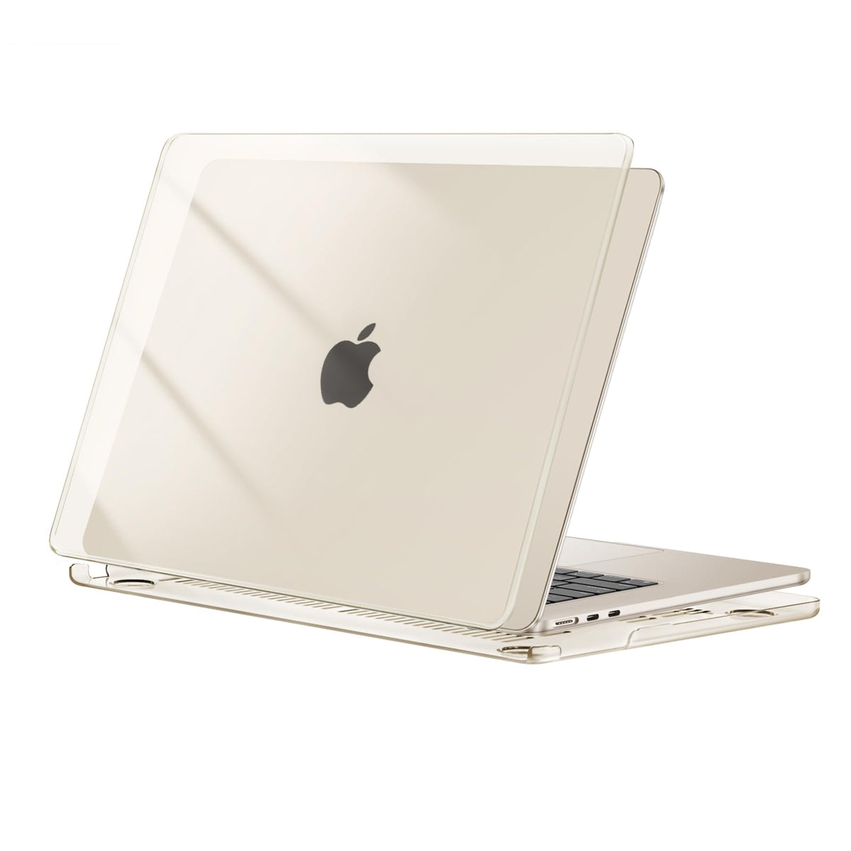 MOSISO Compatible with MacBook Air 13 inch Case 2026, Crystal Clear