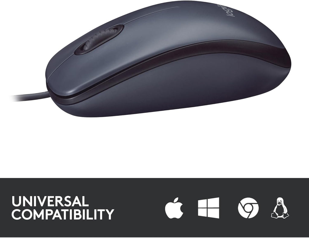 Logitech B100 Wired USB Mouse