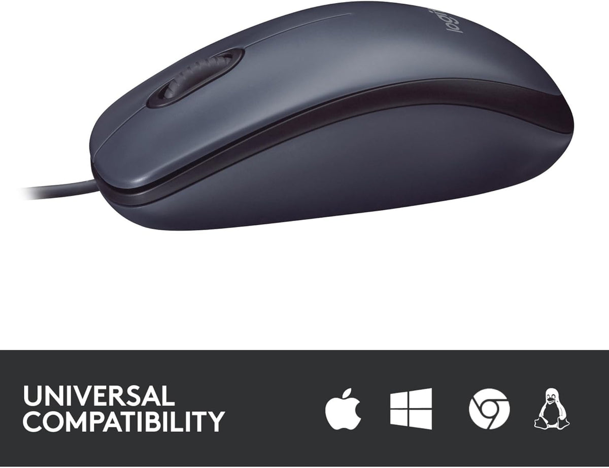 Logitech B100 Wired USB Mouse
