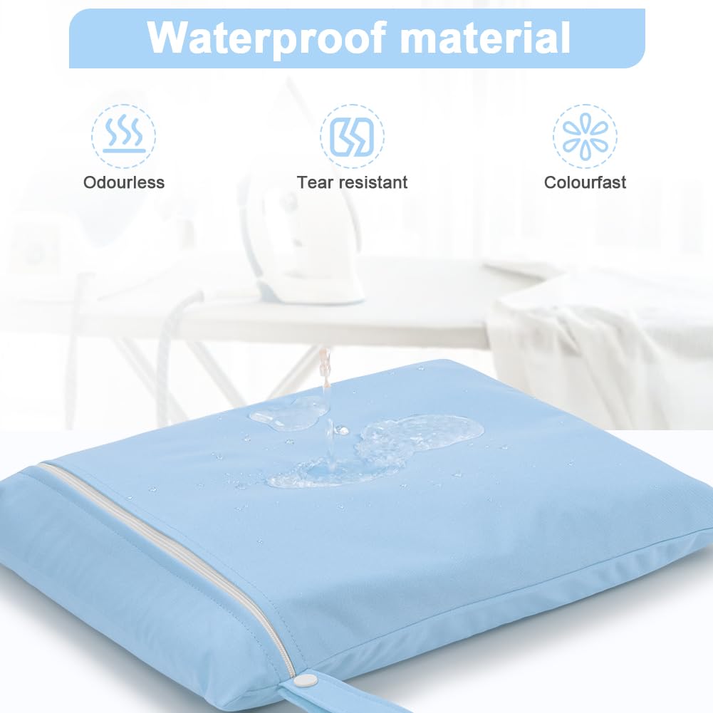 3PCS Wet Bags for Baby Items, Wet Swimsuits, Beach, Camping(Black)