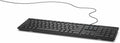 Dell Multimedia Wired Keyboard KB216, Spill Resistant, Quiet Keys, Black