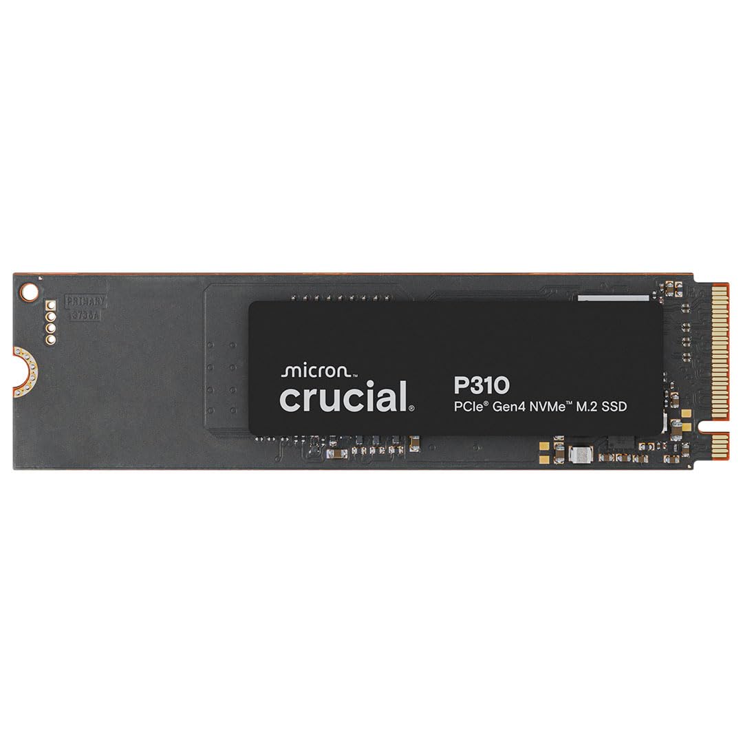 Crucial P310 1TB SSD M.2 2280 NVMe PCIe Gen4, Up to 7,100MB/s, Laptop & Desktop (PC) Compatible, Internal Solid State Drive - CT1000P310SSD801