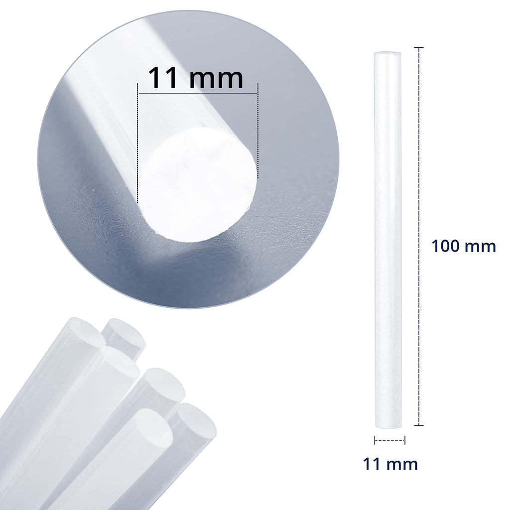 ANSIO Hot Glue Sticks for Hot Glue Gun, SGS Approved, 50 pcs - 7mm x 100mm