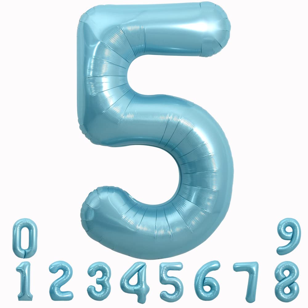TONIFUL 40 Inch Pastel Purple Number 1 Balloon – Big Lilac Mylar Foil Number Balloons for Anniversary Girl's 1st Birthday, Lavender Gender Neutral Baby Shower, Butterfly Theme Party Decorations