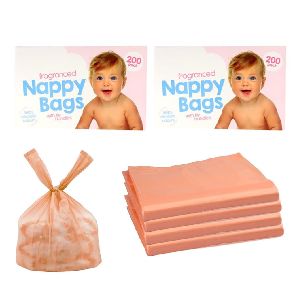 D.A.Y. Republic 150 Nappy Bags Fragranced Diaper Disposal Bags, Tie Handle