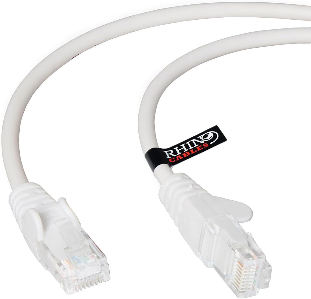 rhinocables CAT 5e High-Speed Ethernet Cable - Reliable LAN Network RJ45 Cable for Fast Internet & Data Transfer | Durable WiFi Broadband Cable for Gaming & Streaming, (10m, Grey, Pack of 3)